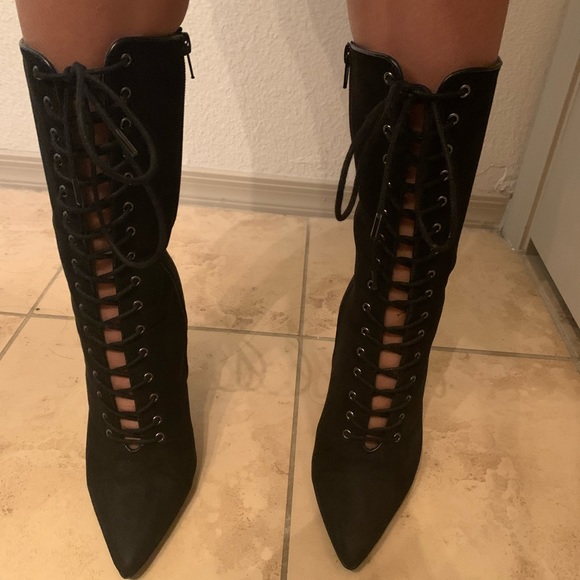 Black Ankle Booties - Picture 2 of 3